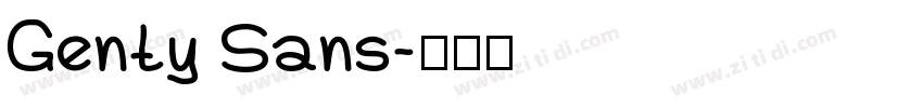 Genty Sans字体转换